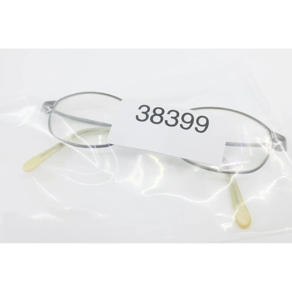 Oliver Peoples OP-557 Oval Eyeglasses Antique Silver Metal Frame Demo Lenses